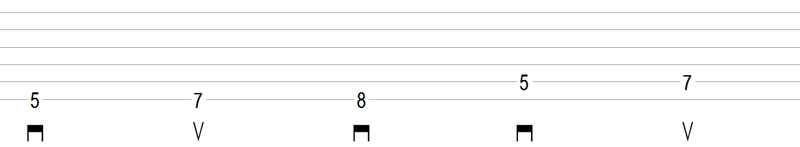 Efficient Guitar Picking Over 5 Notes