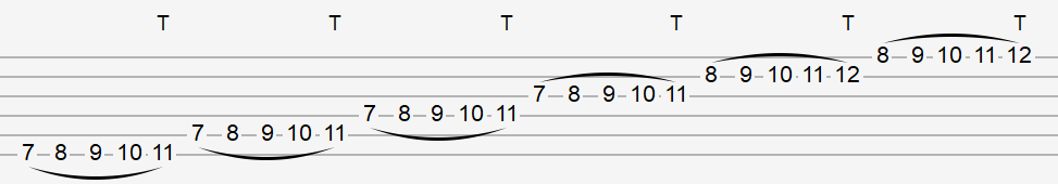 Tapping Speed Guitar Lick