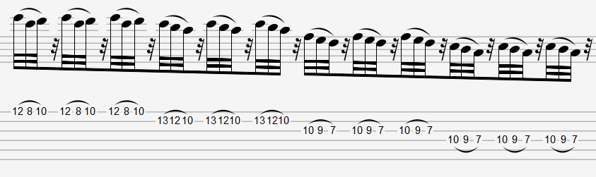 Unique Descending Guitar Speed Exercise